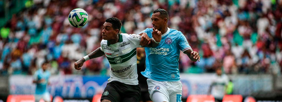 Coritiba é superado pelo Bahia e chega a dez jogos sem vencer